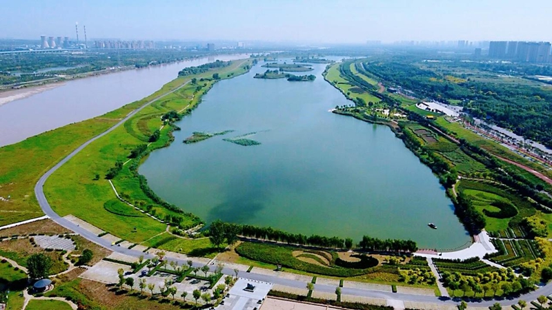 西安湖碧波荡漾。西安市水务局供图